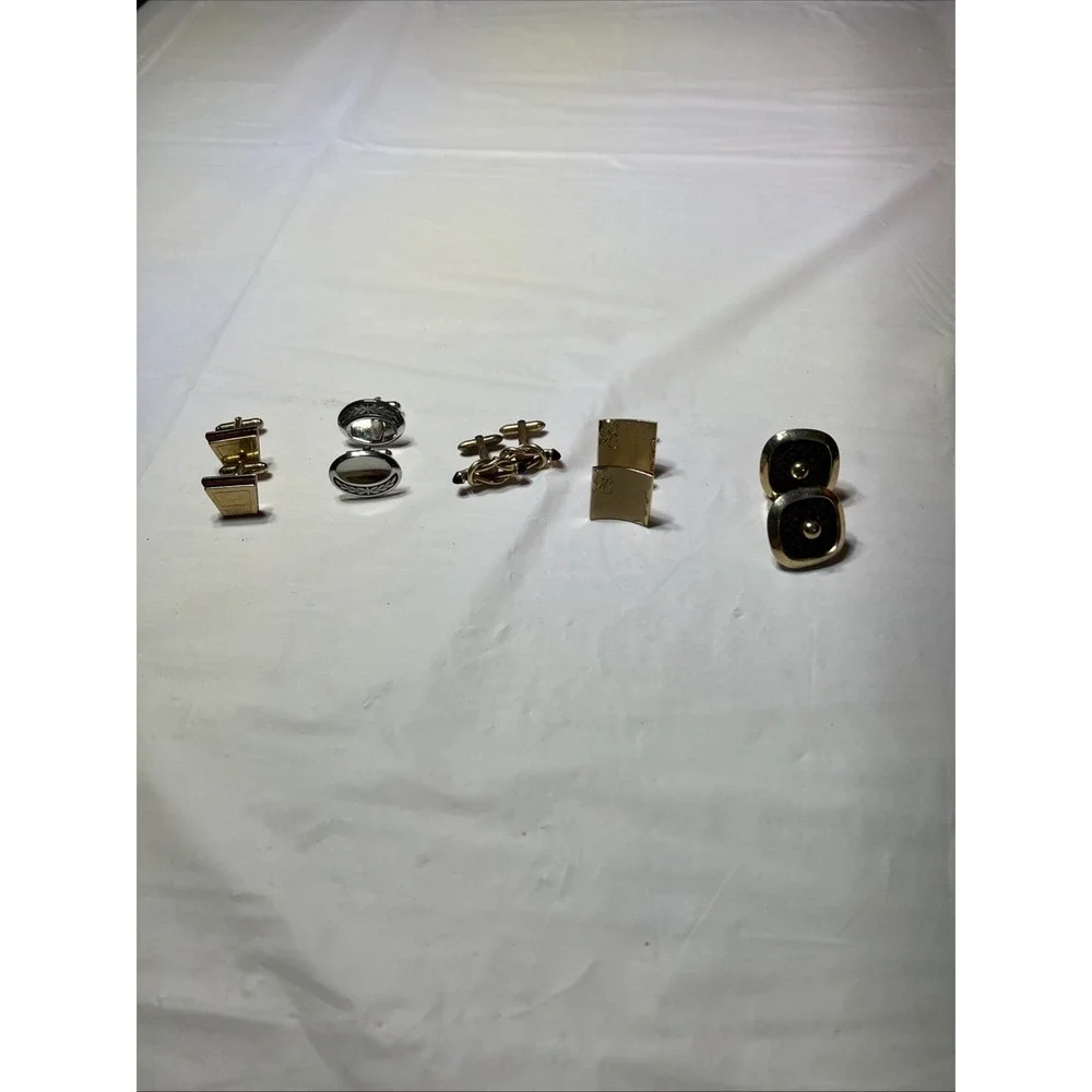 Vintage Cuff Links Lot Of 5